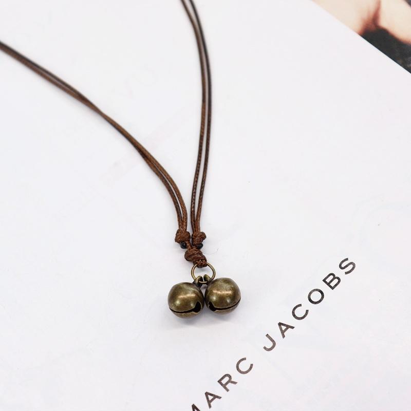 Retro Small Fresh Mori Minimalist Necklace, Ethnic Style Antler Pendant, Couple Versatile Long Sweater Chain Accessories