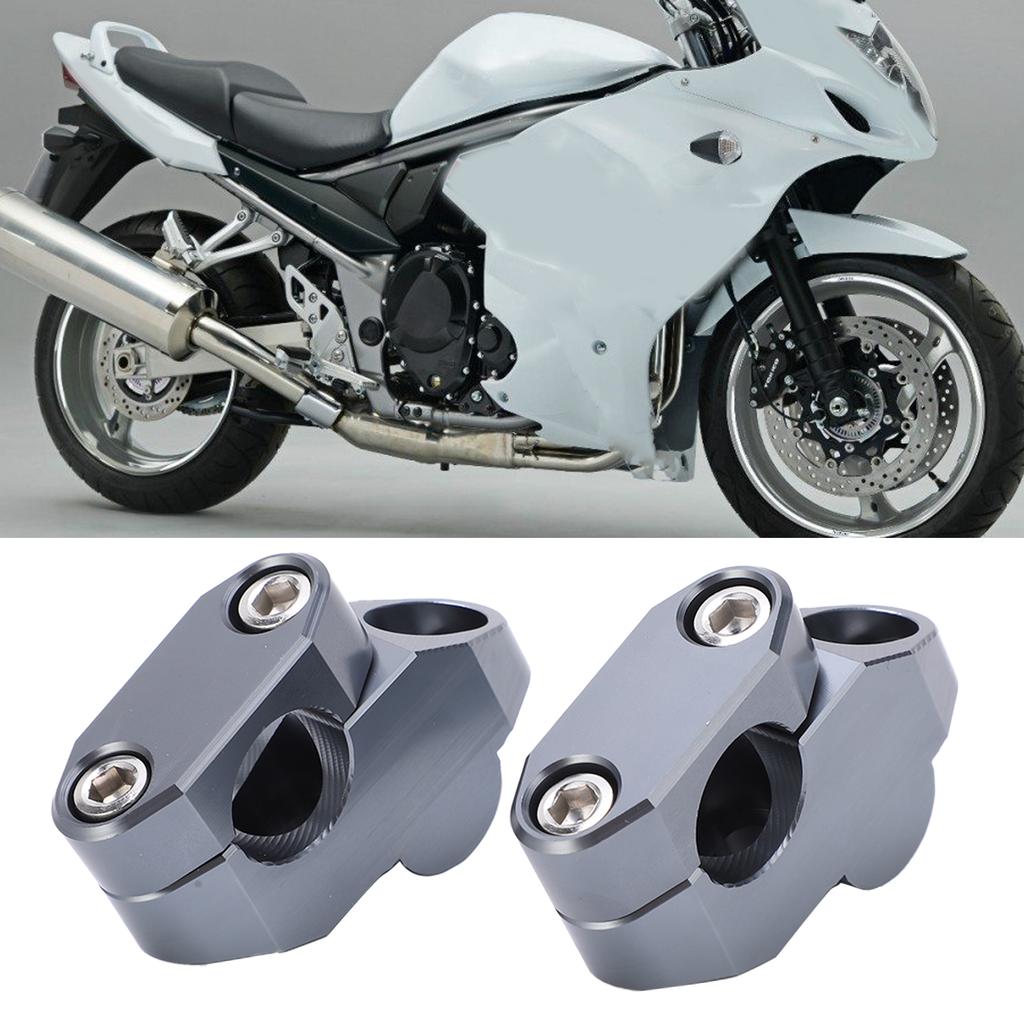7Celsius8in Handlebar Risers CNC Aluminum Alloy   Motorcycle Modification Accessory