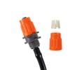 3/8" Pipe Locked Connector Telescopic Pipe 8/11mm Hose Repair Coupling Garden Irrigation Water Tubing Fittings Orange
