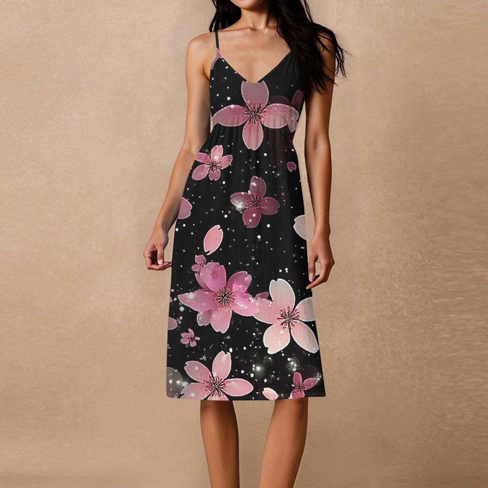 

Женское свободное повседневное пляжное праздничное платье-сарафан на тонких бретельках с открытой спиной и бантом XXL чёрный