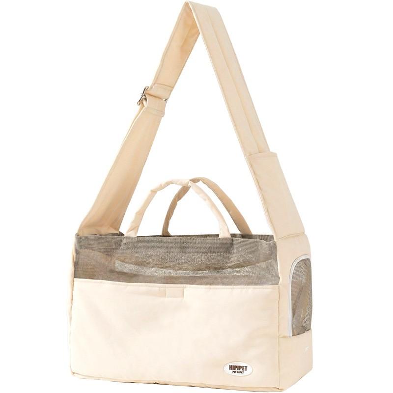 Lightweight Pet Carrier Bag Cats Dogs Outdoor Travel Crossbody Shoulder Simple Solid Color Large Capacity