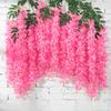Yousheng 12Pcs Simulated Flower Garland Realistic Wisteria Vines Easy To Clean Reusable Wisteria Vines Wedding Decoration