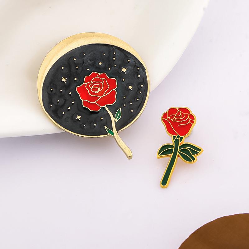 High-End Retro Rose Brooch: Exquisite 3D Cute Pin for Clothes and Bags