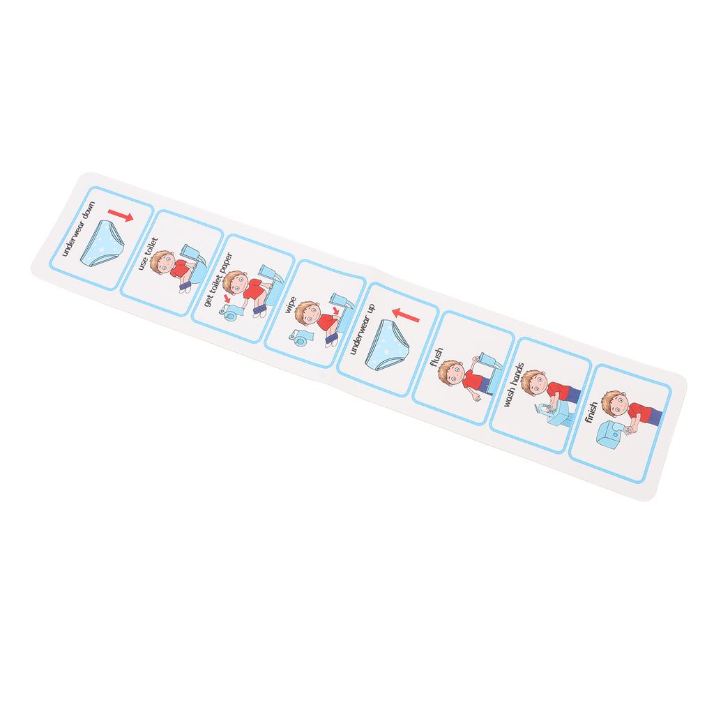 Potty Training Visual Schedule Independent Living Skills Step By Step Visual ASD Toilet Schedule for