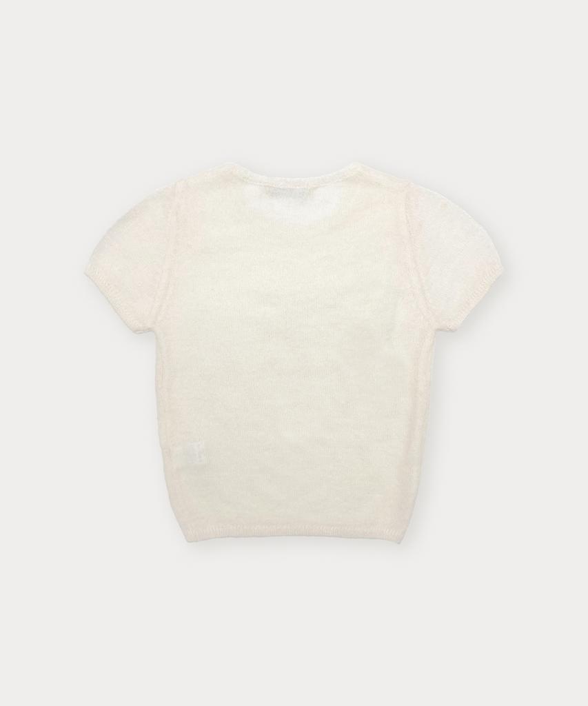 Sseomweeobeoteo Pendant See-Through Half Knit - Ivory