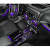 18PCS Full Set Interior Trim Kit For Jeep Wrangler JK JKU 2011-2018 4 Door,Center Console Door Handle Side Outlet Cup Holder Gear Cover Trim (Purple)