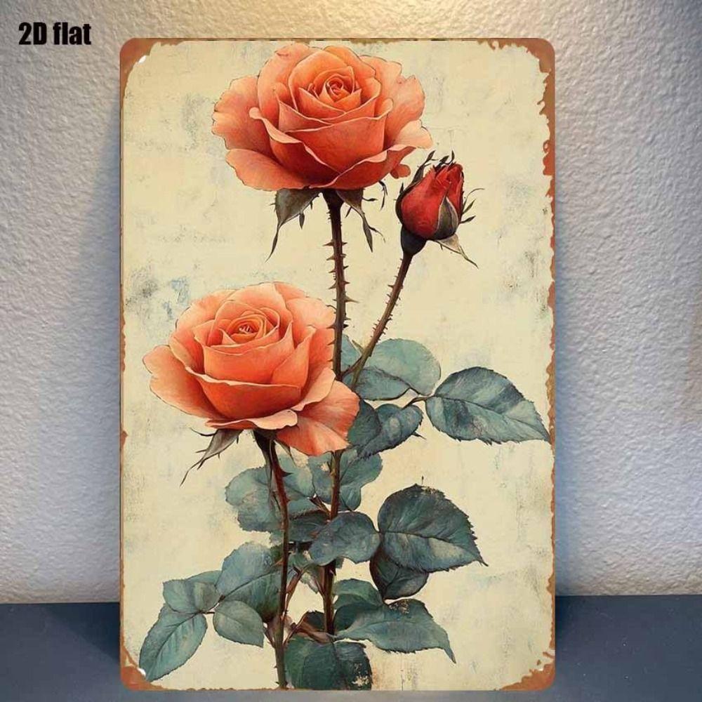 Vintage Metal Tin Sign Easter Bunny with Eggs Wall Decor Home Kitchen 20x30cm