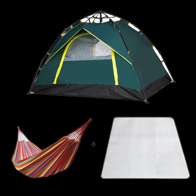 Wolf Walker 3-4 Person Automatic Outdoor Camping Tent Set 3-4 Person