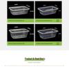 HANSHENG 750ml Rectangular PP Food Container