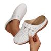 2025 Women's Thick-Soled Closed-Toe Backless Casual Slippers, Plus Size Round-Toe Summer Design