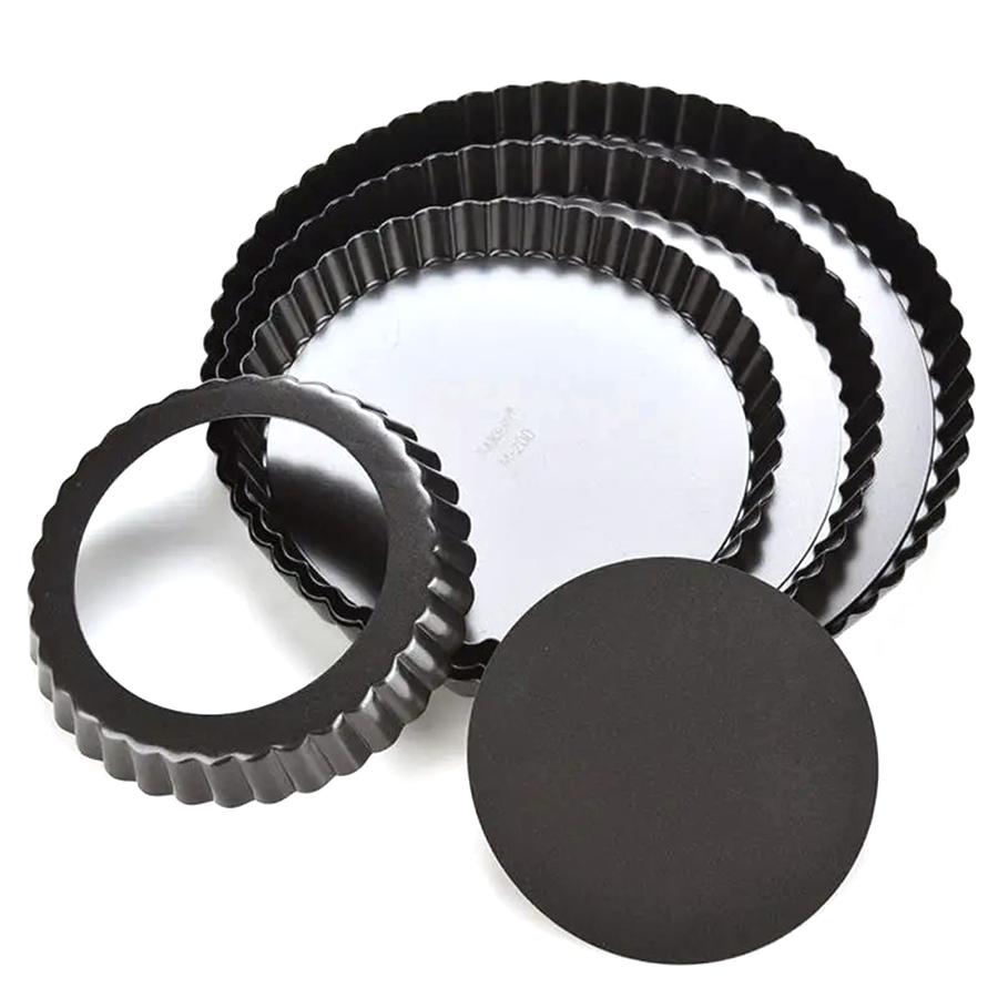 2pcs Non-Stick Chrysanthemum Pie Pan & Brush Pizza Pie Shaping Mold Home Kitchen Restaurant Baking Tool for Party Festival XJM