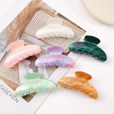 1pc Starry Sky Acrylic Hair Clip for Women, Shower, Shower, Hair Grab, Candy Color Sparkling Powder Top Clip Jewelry for Women