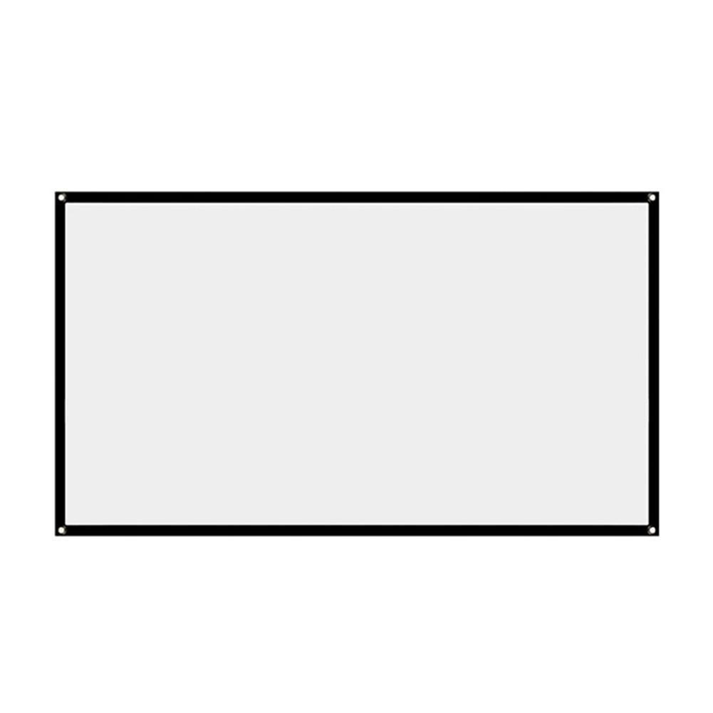 16:9 Simple Projector Curtain Portable HD Display Screen for Home Outdoor Office