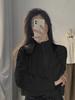 Women's Retro Korean Style 100% Wool Cable Knit Sweater - Petite Short Autumn Winter Top
