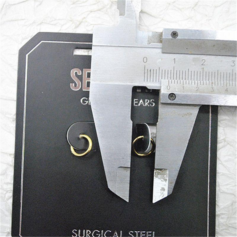Qingdao Kanila Foreign Trade Jewelry European and American Niche Surgical Steel Material Anti-Allergy Ear Piercing Daily Earrings