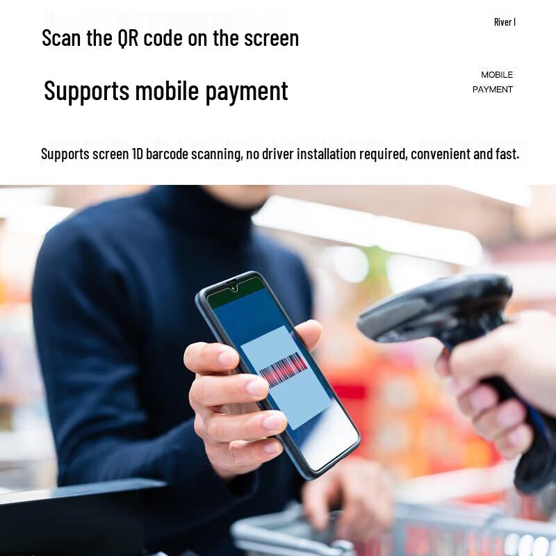 GEPAD Wireless 1D Barcode Scanner