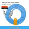 120W Zinc Alloy Silicone 6A Fast Charging Data Cable with Light