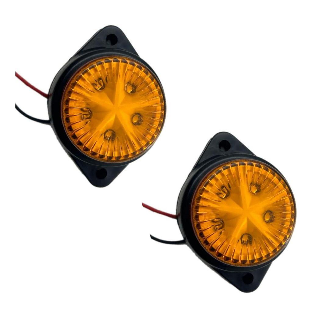 2PCS led marker lights Marker Light Amber chicken trucks freightliner cargo Marker lights Universal Fit