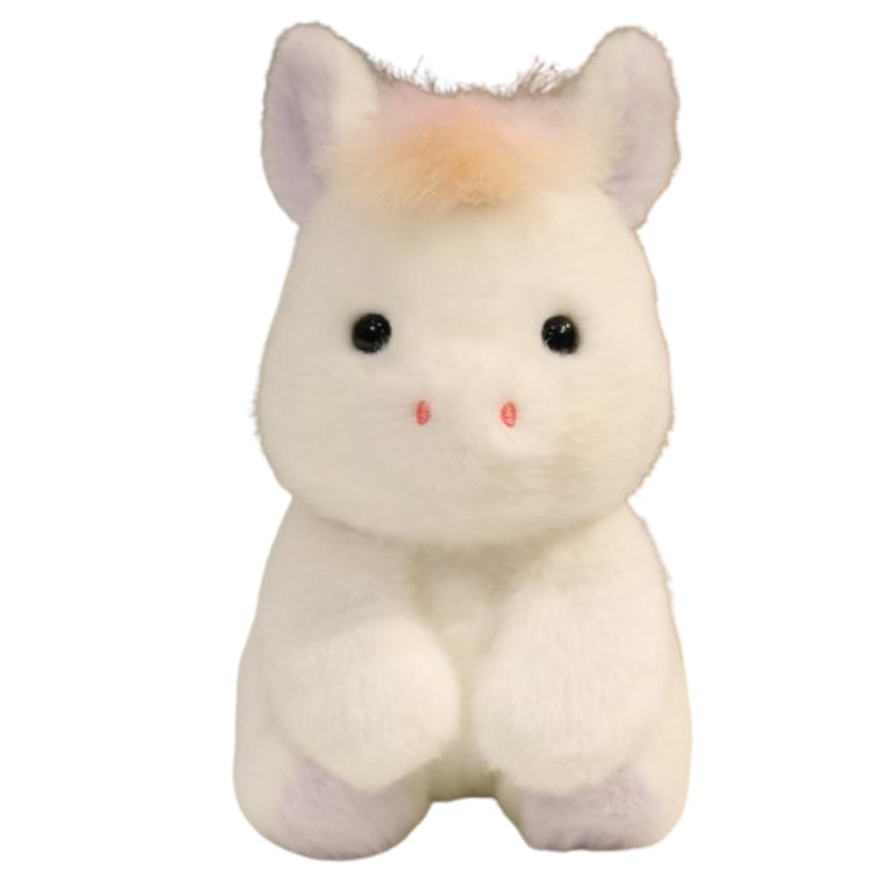 Fluffy Plush Desktop Buddy Toy Sitting Cow Hug Pillow Creative Dinosaur Plush  Toy  Children's Day