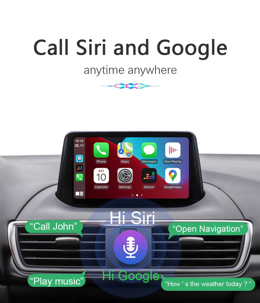 For Mazda NEW CarPlay Android Auto Module USB Adapter Hub for Mazda3 Axela 6 2 CX5 CX3 CX8 CX9 Miata MX5 Retrofit Kit TK78669U0C