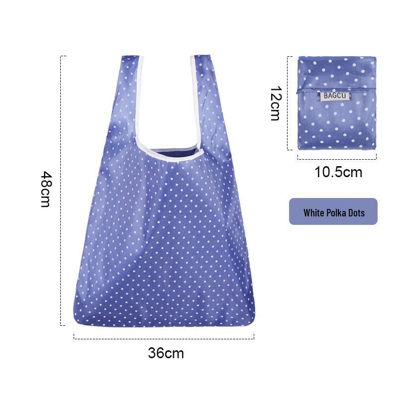 Eco-Friendly Foldable Tote Bag with Logo - Large, Portable, Storable, In Stock