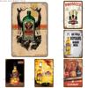 Vintage Retro Metal Poster - Industrial Style Wall Art for Home Bar Man Cave Pub & Club Decor
