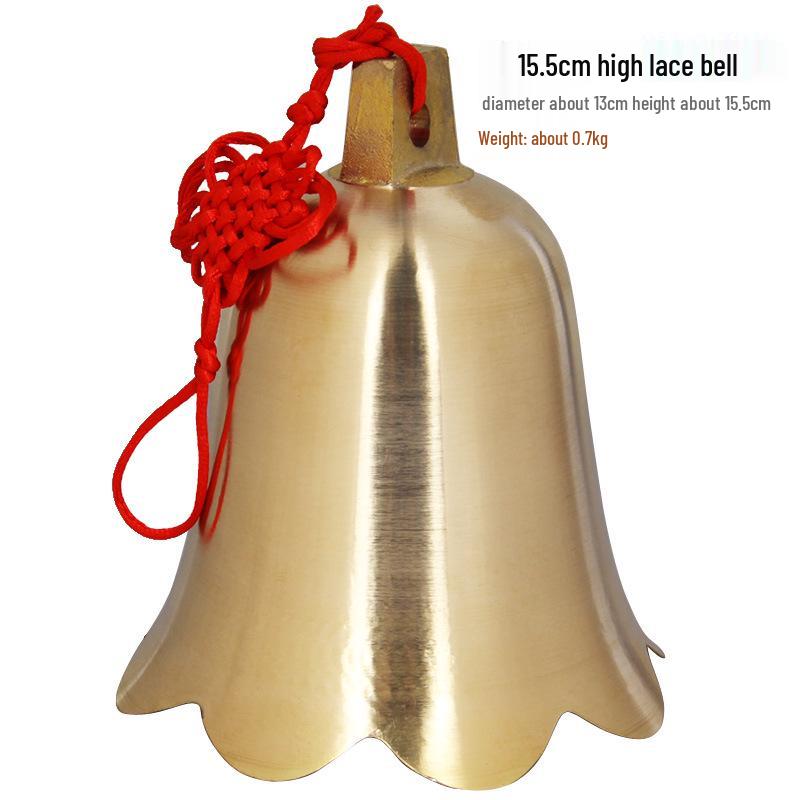 Houdeju Copper Bell & Six Emperors Coins Pendant Wind Chime Ornament