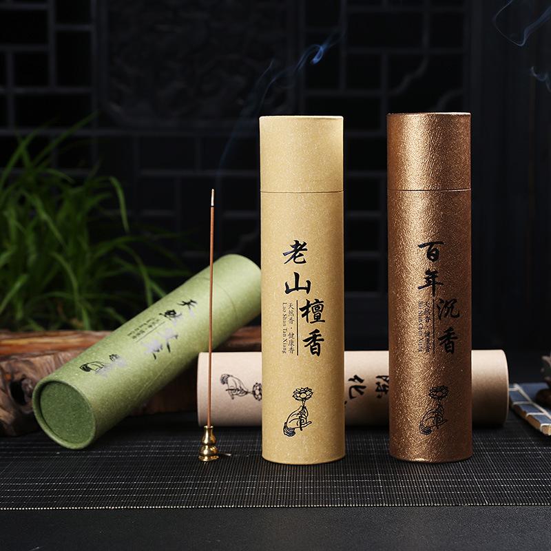 Y 400pcs/lot Sandalwood Incense Sticks OUD Scents for Home Tea Room 200g Wormwood Refreshing Yoga Line Incense Christmas Gifts