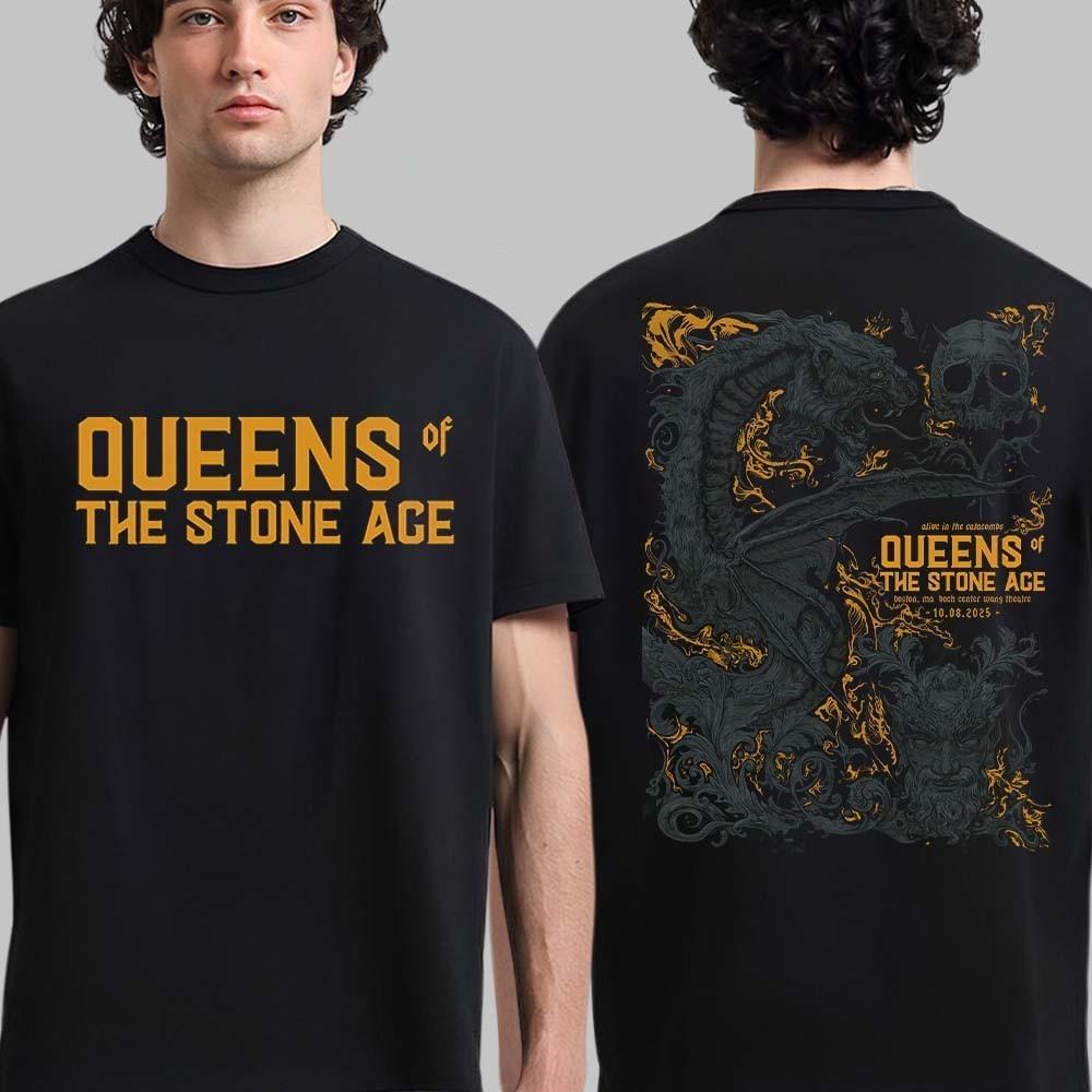 Queens Of The Stone Age Boston Massachusetts 2025 October 8 Unisex T-Shirt XL