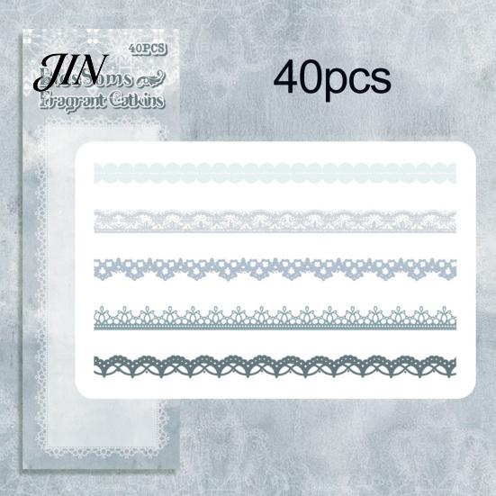 Autocollants Décoratifs en Dentelle Romantique PET pour Scrapbooking, Journal, Carnet, Cartes, Planificateur, Carnet, Photo, Album,