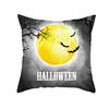New Nordic Halloween Throw Pillow Cover Black Letter Print Sofa Cushion Cover Cushion Cover Home