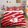 Diagonal White Stripes, Emblem. Bedding Sets Duvet Cover Sets Duvet Covers Pillowcases(1* Duvet Cover 2* Pillowcases Without Duvet Insert)