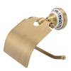 Brass Blue and White Porcelain Paper Towel Holder Tissue Holder  Bathroom Restroom Toilet