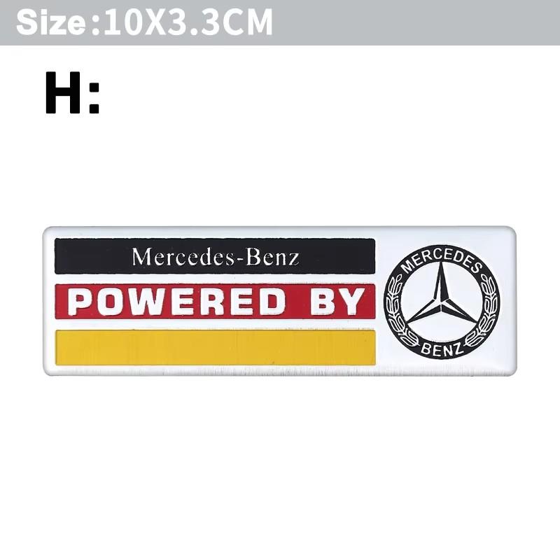D6Exterior Car Logo Emblem Badge Sticker Single Decal Personalized Auto Appearance Interior Exterior Tuning For Mercedes Benz SUV
