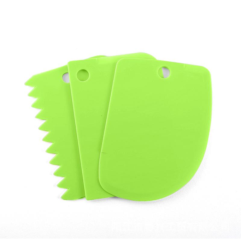 Cake Decorating Three-Piece Set: Lace Scraper & Dough Cutter Baking Tools