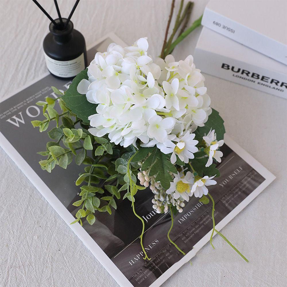 Plastic Hydrangea Flowers Realistic Fake Flower Flower Arrangement  Holiday Party Wedding