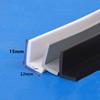 Custom Rubber Angle Corner Protecor Edge Encloser Shield Collision Avoidance Gasket L Strip 12x15mm Black Gray White