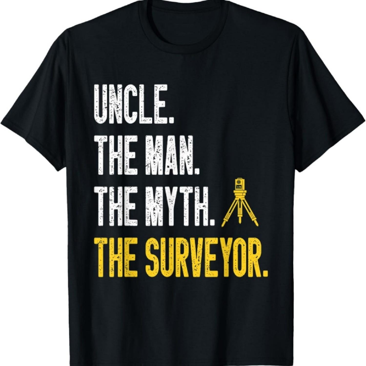 

Marine Surveyor Land Surveying Uncle Land Surveyor T-Shirt XXXXXL чорний