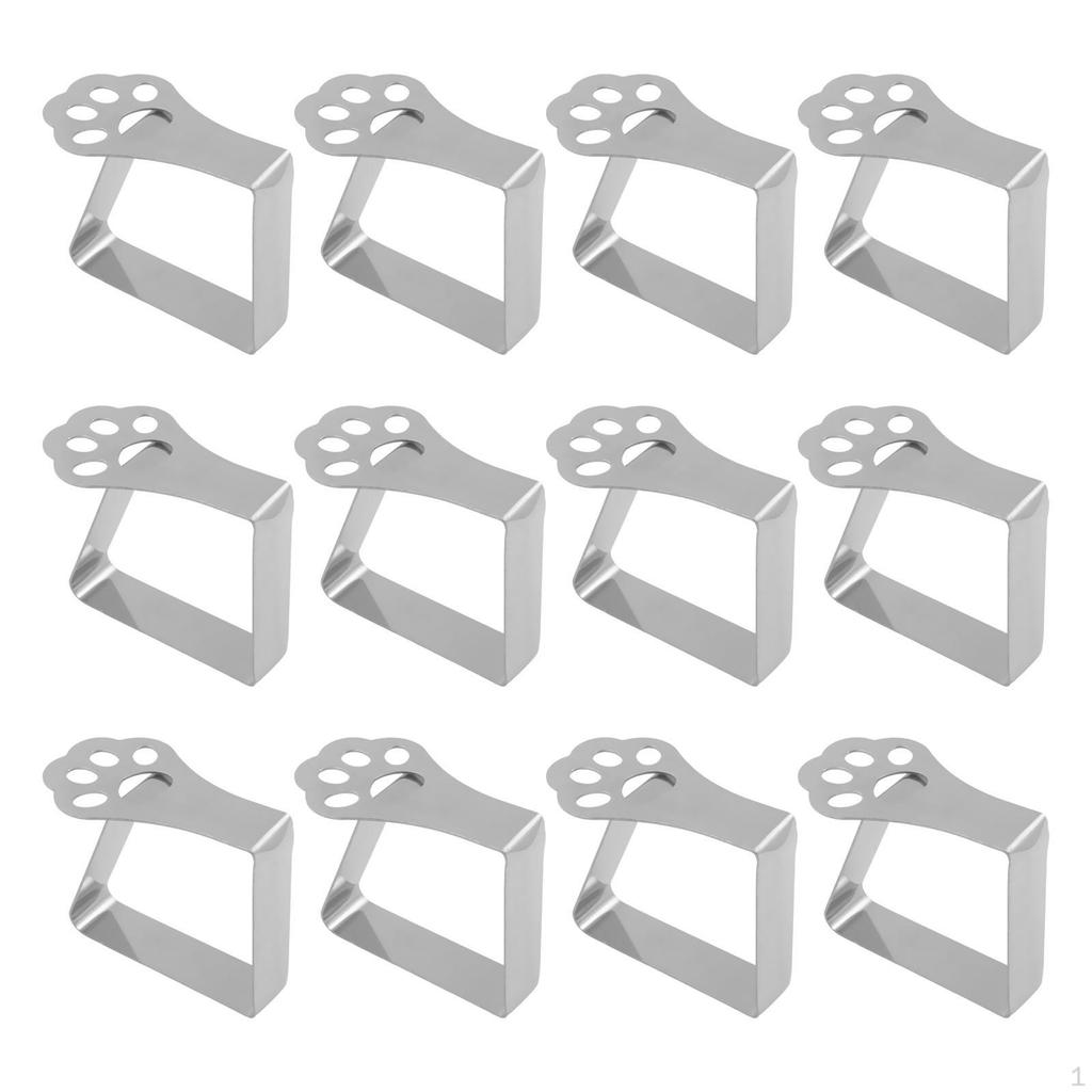 12 Pack Picnic Tablecloth Clips, Decorative Holders, for Home, Dining Room, Kitchen, And