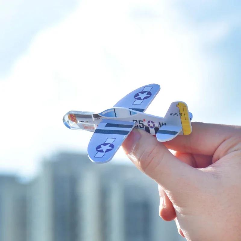 20-100 Pcs/Bag Gliders Planes Foam Assemble Airplane Toys Kids Birthday Gifts Party Favors Children School Prizes Goodie Fillers