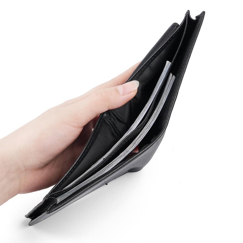 Short Leather Wallet, European and American Top Layer Cow Pickup Bag, Two Fold US Money Clip, Multi-color