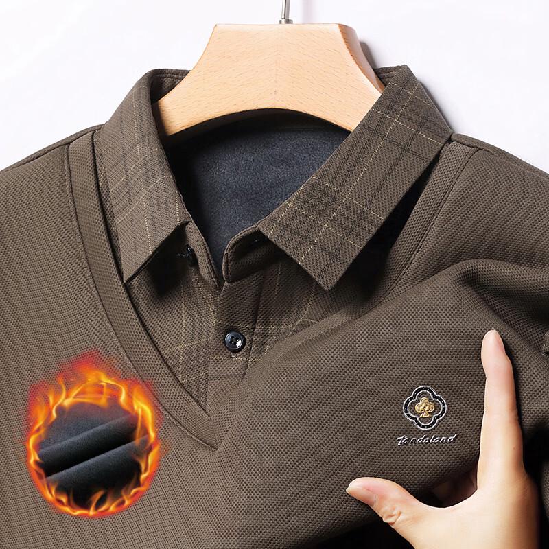 Tricou Polo Termic cu Strat Dublu Fals pentru Bărbați Yalu