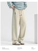 Men's Korean Relaxed Wide-Leg Velvet Sweatpants for Autumn and Winter