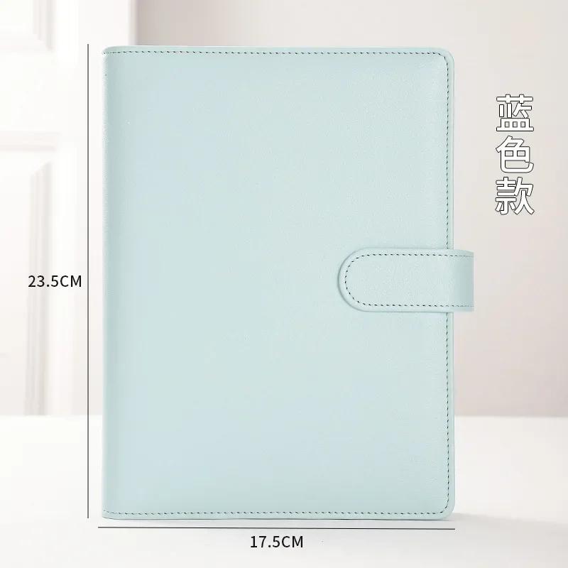 A5 Kpop fotoalbum s 20 stránkami, sběratelské album 4 kapsy na karty s 80 sloty na karty, kryt z PU kůže, organizace karet