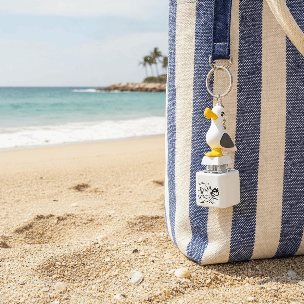 The Cry of Seagulls Seagull Button Keychain Playful Behavior Fidget Clicker Keychain  Pass Time