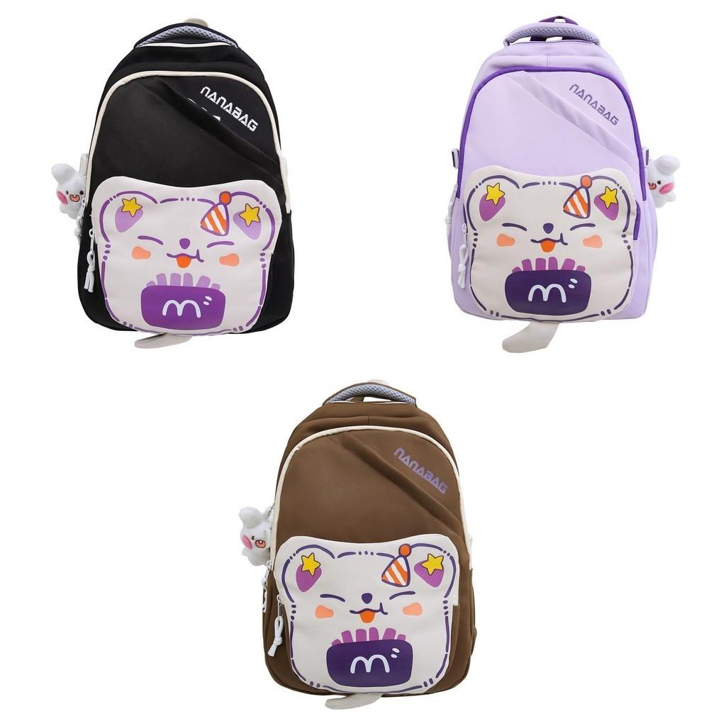2024 New Korean Style Cute Backpack For Girls Large Capacity School Bag Lightweight Travel Bag
