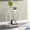 Side Table Transparent Acrylic Tall End Tables for Small Spaces Multi-Functional Organizer Shelf for Hotel Dormitory
