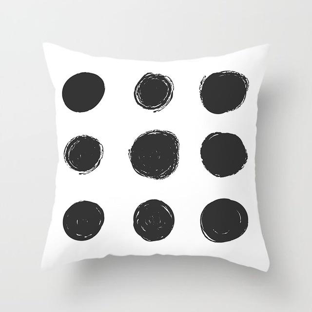 black polka dot pillowcases