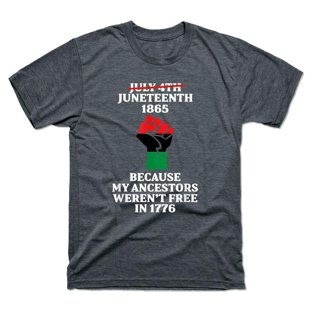 

Футболка унісекс з афроамериканським прапором Juneteenth Ancestors Pride Tee S