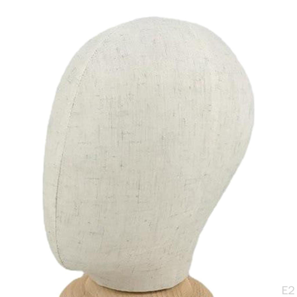 21" Block Head Manikin W/ Stand for Displaying Hats, Caps, Headphones, Jewellery, Glasses, Wigs